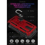 Wholesale LG Aristo 4+ (Plus) / Escape Plus / Tribute Royal K30 2019 Tech Armor Ring Grip Case with Metal Plate (Navy Blue)